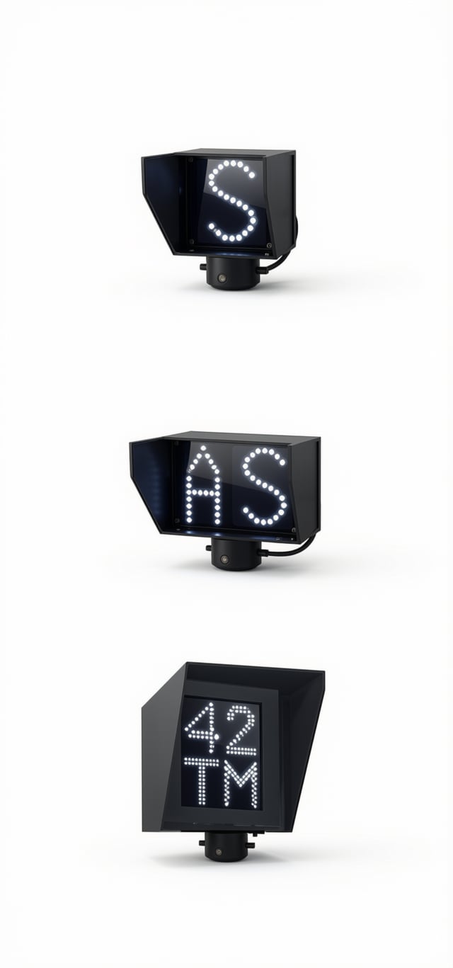 Stencil Type Route Indicator